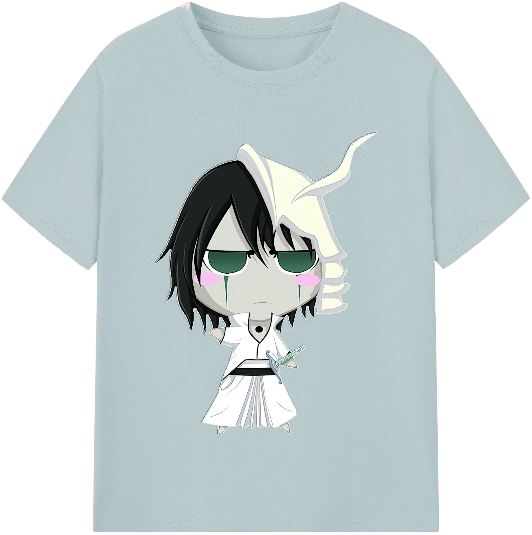 （画像用） ブリーチ ウルキオラ·シファー BLEACH Ulquiorra cifer 綿100％半袖Tシャツ（フロントプリント）